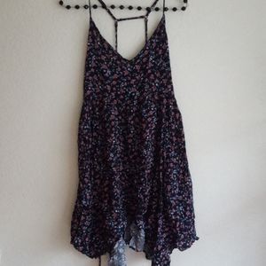 Hollister blue floral dress medium